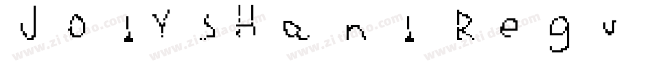 JodysHand Regular字体转换